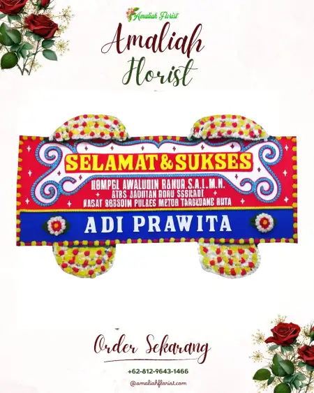 Papan Bunga Ucapan Selamat Damer